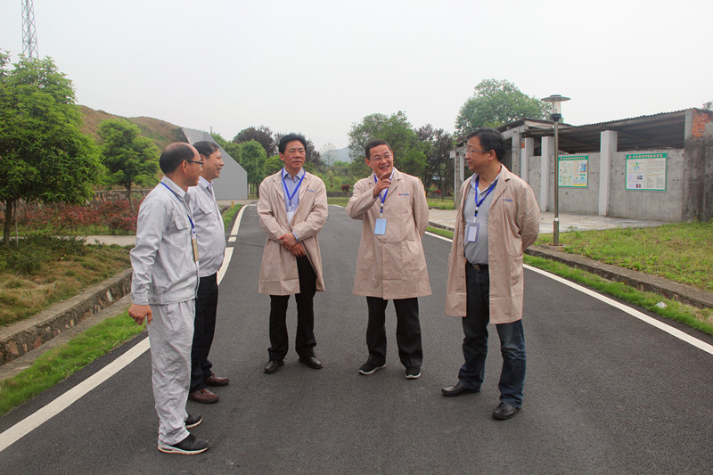 图为工信部安全生产司金鑫司长（右二）一行在吉安国泰调研指导.JPG